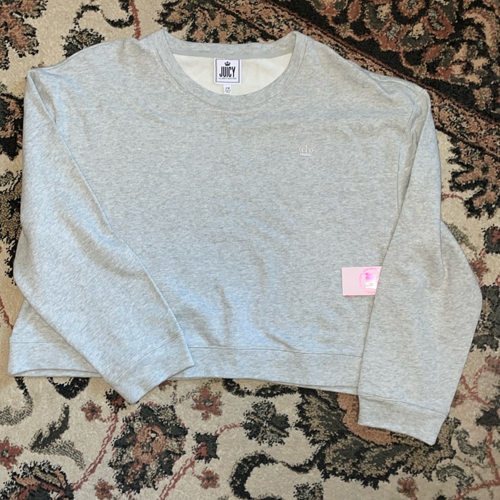 JUICY by Juicy Couture Cropped Sweatshirt New With Tags Plus Size